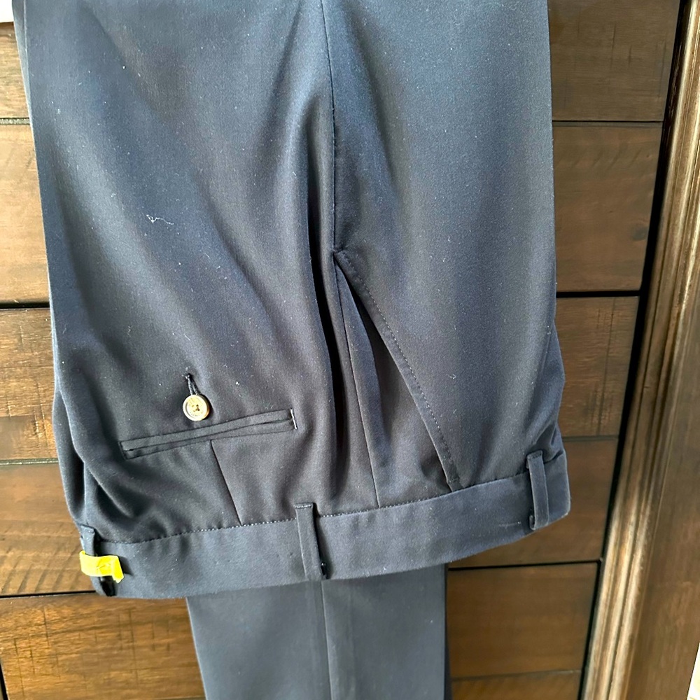 Tommy Hilfiger Navy Slacks & Button Down Shirt